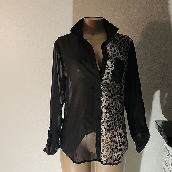 ROCAWEAR CLASSIC LONG SLEEVE TWO TONE CALLOR SHIRT - Picture 13 of 15